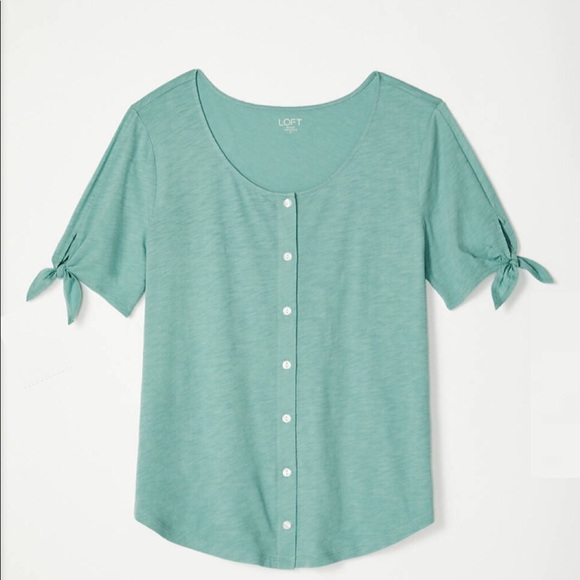 LOFT Tops - NWT LOFT Tie Sleeves Top
